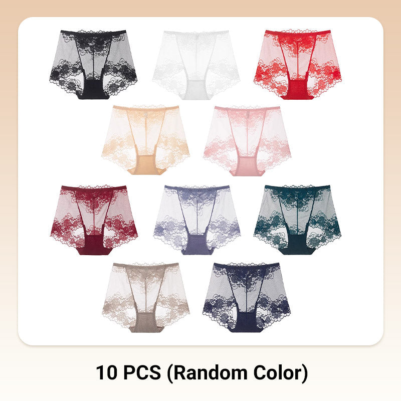 ⏰Letzter Tag – 1 kaufen, 2 gratis dazu!!!💋Handgefertigte Seidenspitzen-Höschen für Damen😍