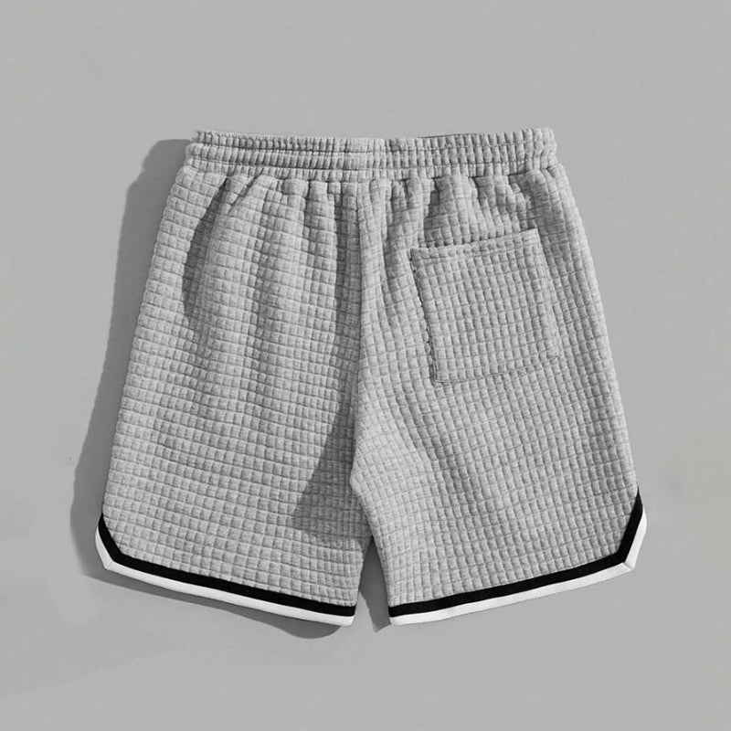 🔥Solange der Vorrat reicht 50 % Rabatt!🎉Sportshorts mit Kordelzug und gestreiftem Saum