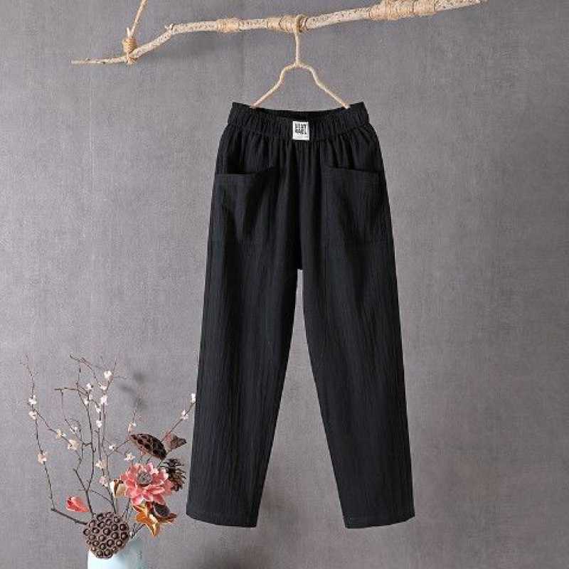Modische einfarbige lockere Damenhose👖