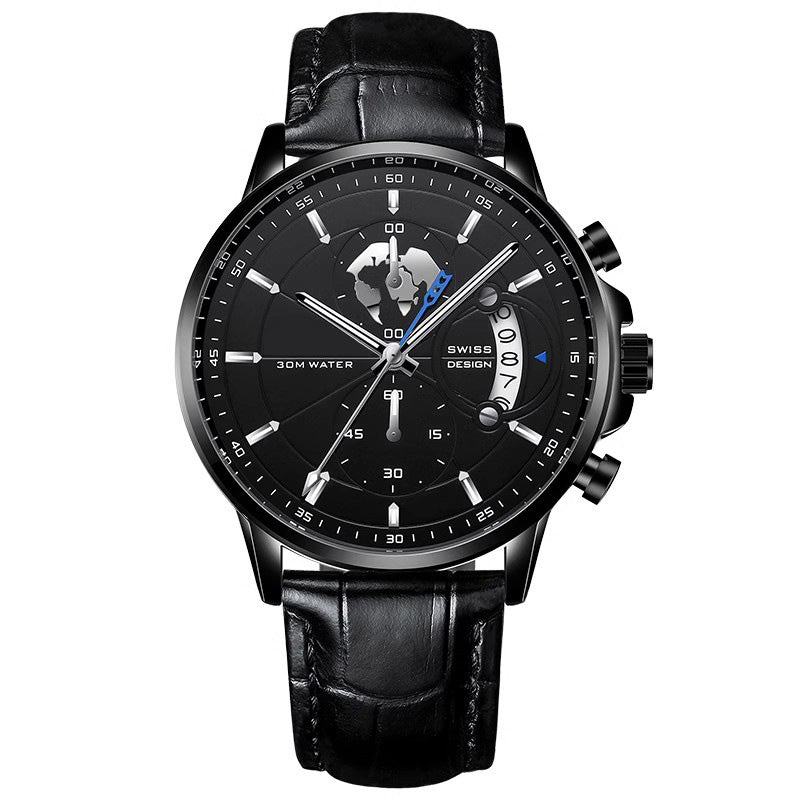 đąđą50 % Rabatt!!! đ
Herrenuhr mit Globusmotiv im maritimen Stil