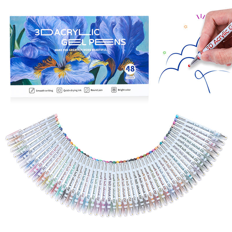 🖍️ GELSTIFT-SET - 12 Leuchtende Farben für Kunst und Schreiben, Fließende Tinte für Glatte Striche, Ideal für Schule, Büro und Kreativprojekte 🎨📝