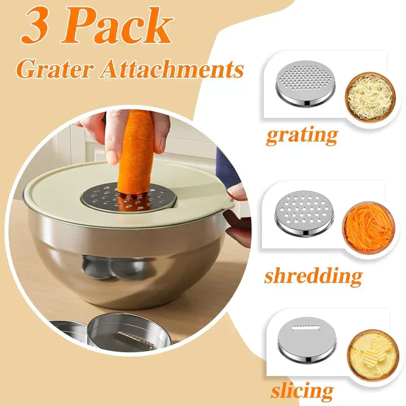 🛍️ 60% RABATT! 🥣 6-teiliges Edelstahl-Schüssel-Set mit Deckel – Spritzschutz, vielseitig & stapelbar – Ideal für Salat, Backen & Aufbewahrung ✨