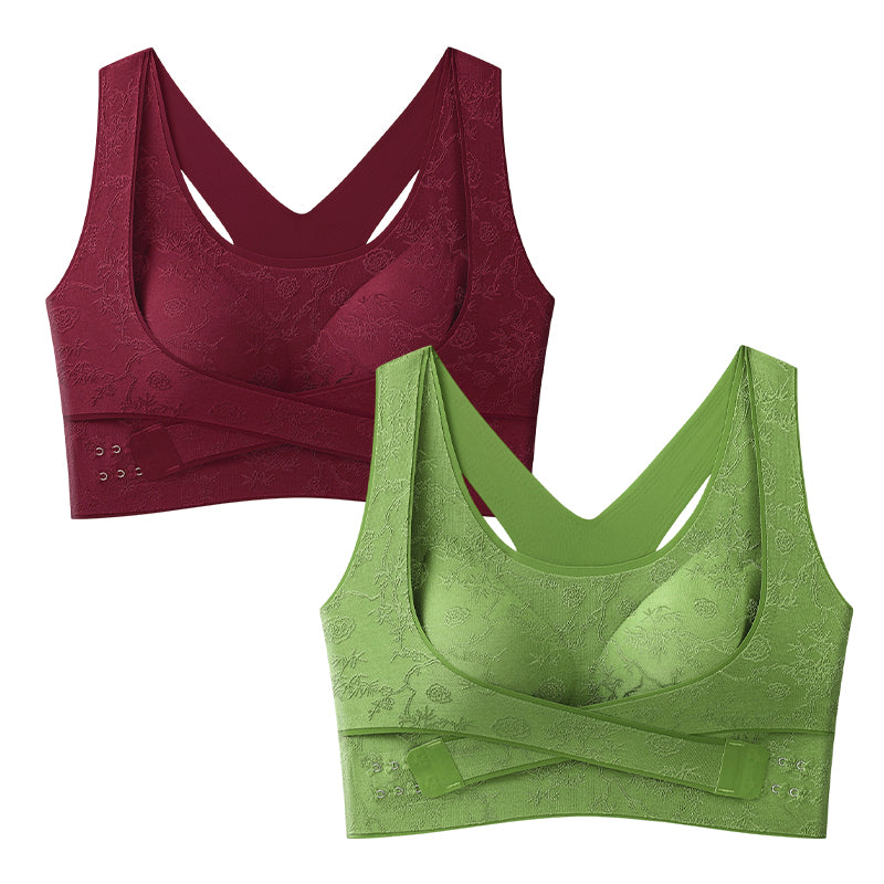 🌸 50 % Rabatt – Sport-BH mit Cross-Back-Design – formend, stützend & vielseitig – ideal für Yoga, Fitness & Alltag 💪