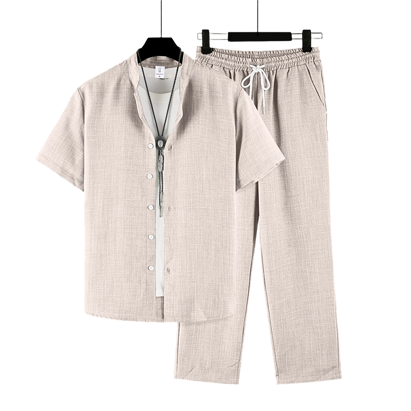 🧵🌞 50% RABATT! Leichtes Herren-Freizeit-Set – Lässig, sommerlich & perfekt für warme Tage 🏖️