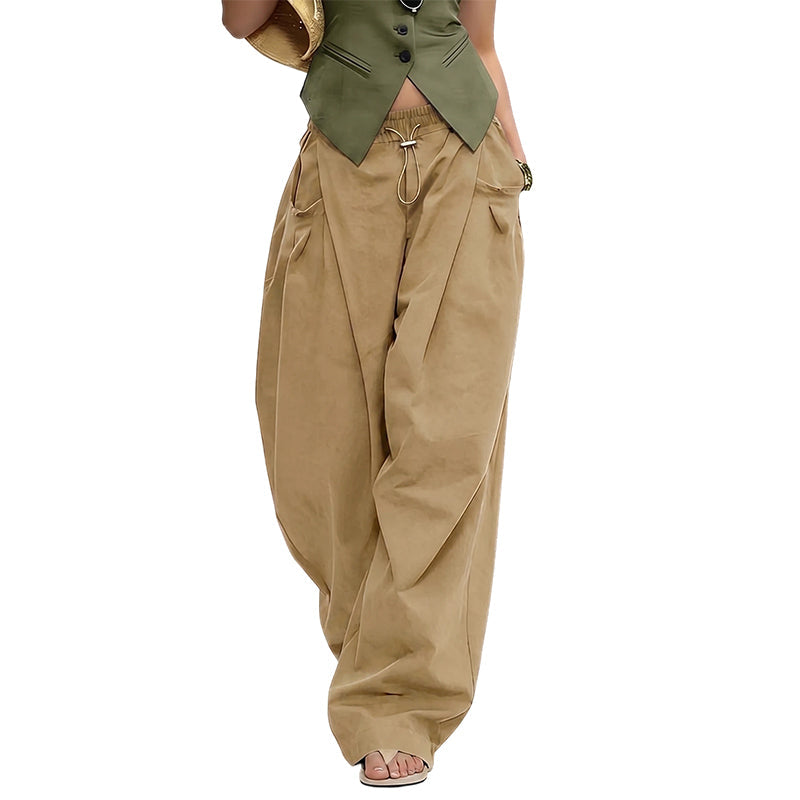 👖 Weite Plissee-Lantern-Hose für Damen – Bequeme Jogpants mit elastischem Bund & modischem Balloon-Schnitt!
