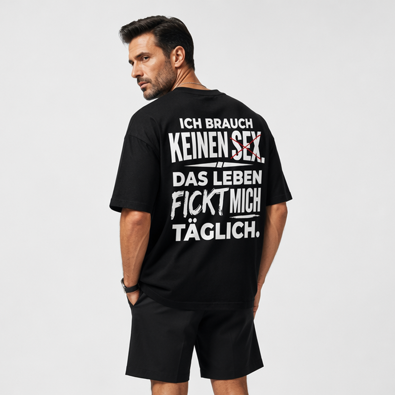 👕 55% RABATT! 😄 Herren T-Shirt mit witzigem deutschen Spruch – Weiche Baumwolle, Rundhals & kurze Ärmel – Perfekt für entspannte Tage & gute Laune 🇩🇪