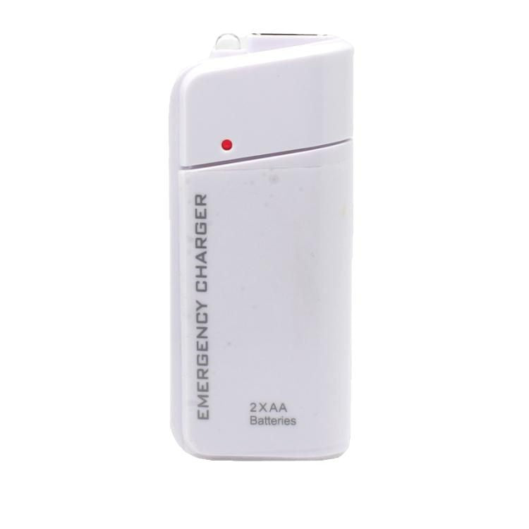 🔋 Tragbares Notfall-Handyladegerät mit AA-Batteriebetrieb und LED-Taschenlampe