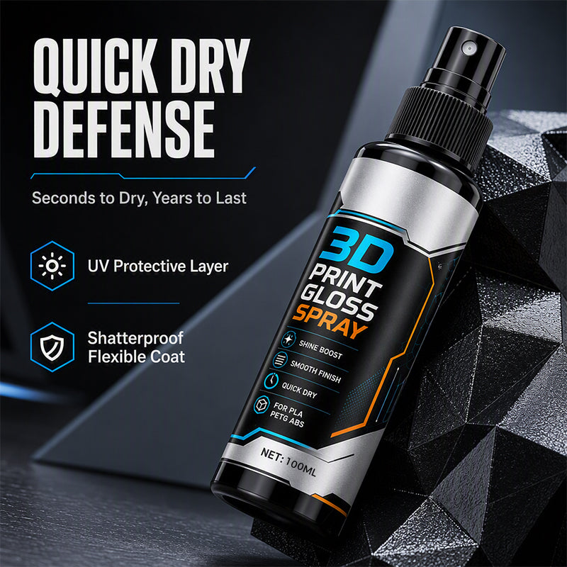 đ¨ď¸ KAUFE 2, ERHALTE 1 GRATIS! ⨠3D-Drucker Glanzspray â Schnelltrocknend, reduziert Schichtlinien & glänzend â Ideal fĂźr PLA, PETG & ABS â Perfekte Oberflächenveredelung đ¨