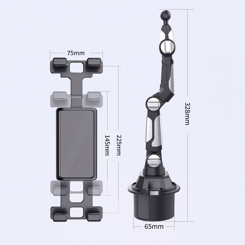 đđ±Klappbarer Auto-GetrĂ€nkehalter-Tablethalter â 1080° verstellbarer Handy- und TabletstĂ€nder