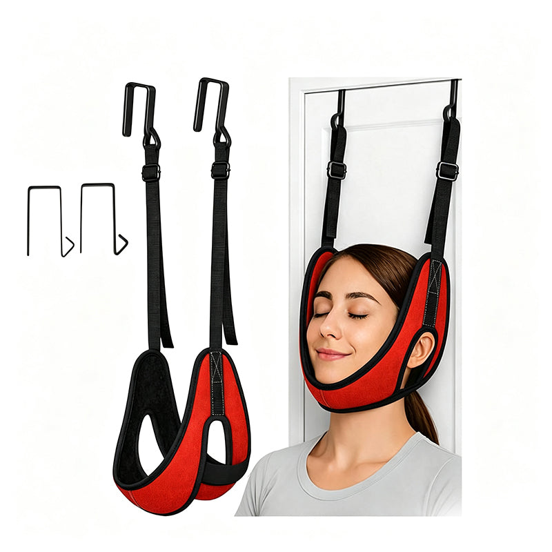 🧘✨ Nacken-Traktionsschlinge – 50% RABATT! Türgestützte Nackenentlastung, verstellbare Gurte, bequeme Passform – tägliche Entspannung. 💆♂️
