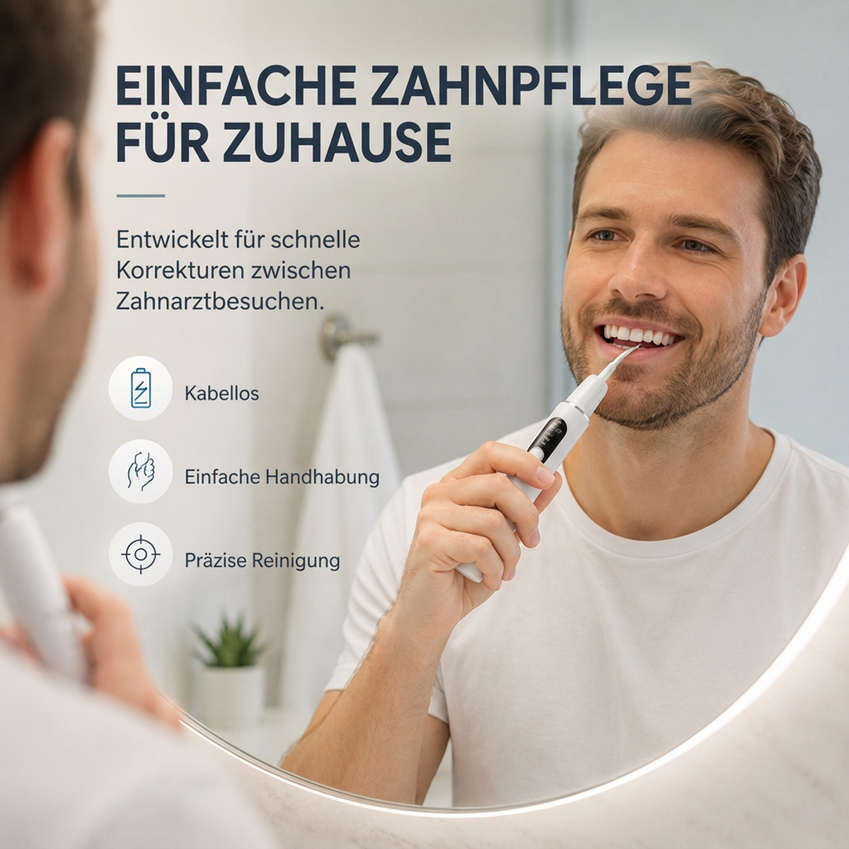 Tragbares Ultraschall-Zahnreinigungs- und Zahnsteinentfernungs-Set