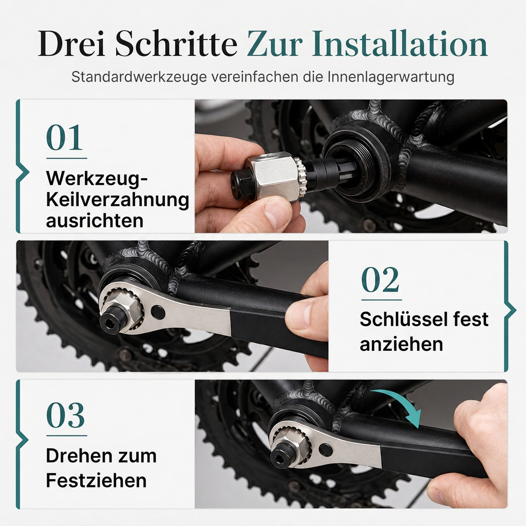 📢📢50% RABATT !!⏰Fahrradreparaturwerkzeug-Set mit Kunststoff-Aufbewahrungskoffer