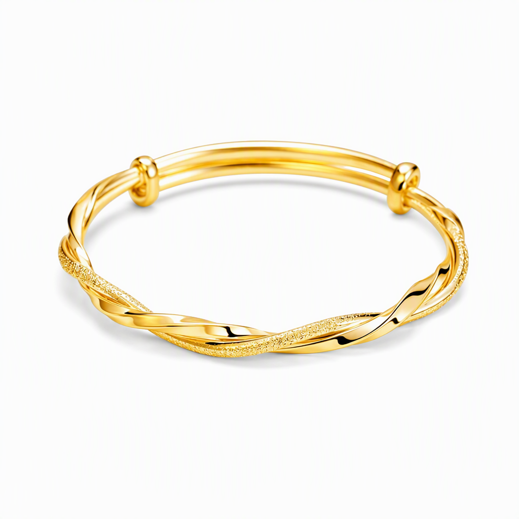 ♾️ 50% RABATT! ✨ Möbius-Armreif – Gleitverschluss & doppelt strukturierter Glanz ✨