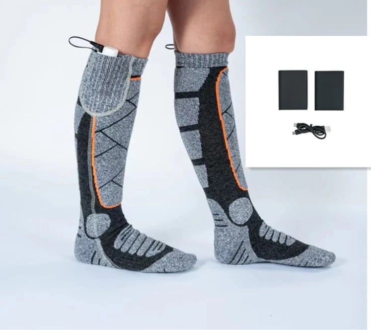 🔥🧦 Waschbare, wiederaufladbare Heizsocken für Damen & Herren – zuverlässige Wärme für kalte Füße, Winter und Outdoor-Aktivitäten ✨