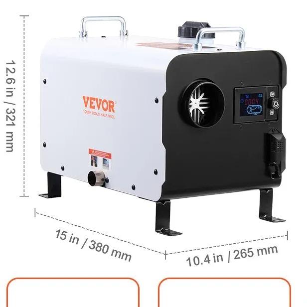🌡️8 kW Dieselheizung, 12 V/24 V All-in-One Diesel-Luftheizung, Bluetooth-App-Steuerung, Fernbedienung und Display, CO-Alarm, Schnellheizung💨