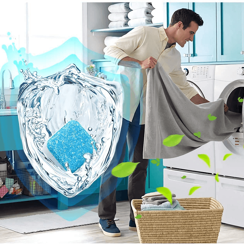 🧼 50% RABATT! 🌀 Waschmaschinen-Reinigungstabletten – Trommelpflege & Frische ✨