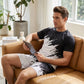 👕 50% RABATT! ☀️ 2-teiliges Sommer-Set für Herren – Mit dynamischem Print, atmungsaktiv & bequem – Perfekt für Alltag, Sport oder Freizeit – lässiger und leichter 2-in-1 Look 🩳✨