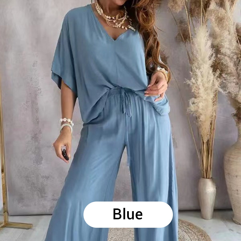 ✨Meisjesachtig effen kleur los casual pak | Slank en lang × Universele draagformule 👚👖
