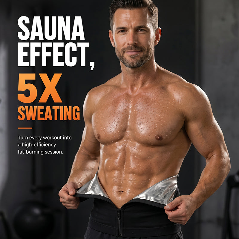 🏃‍♂️ LIMITED-TIME 57% RABATT! ✨ Taillentrainer-Schweißgürtel für Männer – Kompression, Schlank ✨