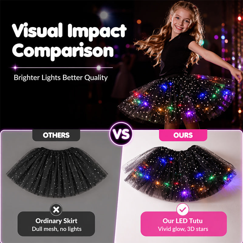 💕 50% RABATT! ✨ Magischer LED-Tutu-Rock – Leuchtend, leicht & verspiel – Ideal für Partys, Festivals & besondere Anlässe 🌸