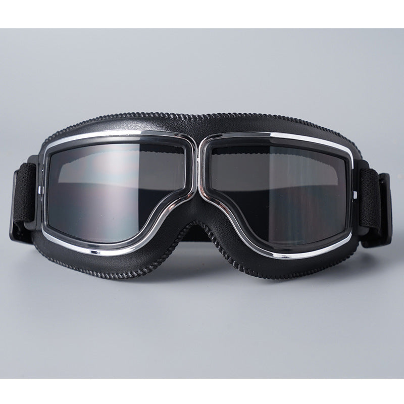 🔥50 % Rabatt🔥 Vintage Motorradbrille – UV-Schutz, antibeschlagend & verstellbarer Riemen – Sicherer Look für jede Fahrt 🌟
