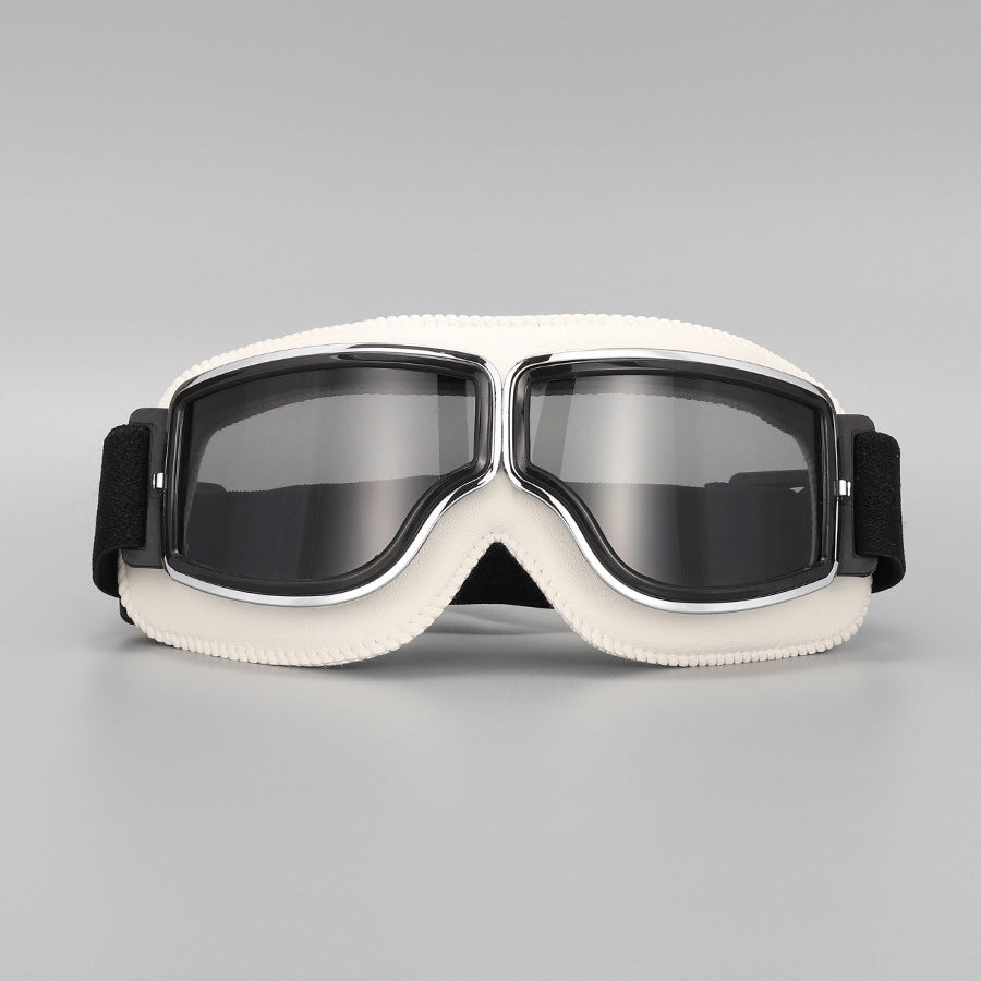 🔥50 % Rabatt🔥 Vintage Motorradbrille – UV-Schutz, antibeschlagend & verstellbarer Riemen – Sicherer Look für jede Fahrt 🌟