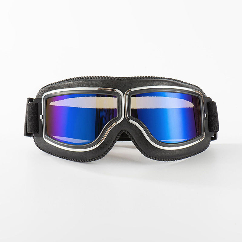 🔥50 % Rabatt🔥 Vintage Motorradbrille – UV-Schutz, antibeschlagend & verstellbarer Riemen – Sicherer Look für jede Fahrt 🌟