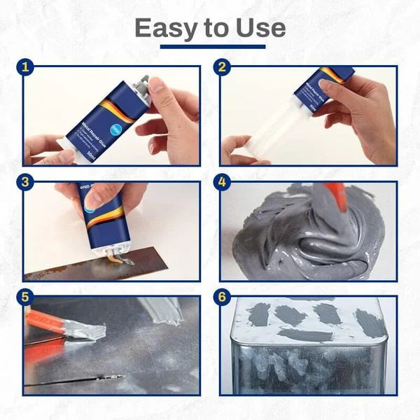🛠️ KAUFE 2, ERHALTE 1 GRATIS! ⚙️ Industrietauglicher Edelstahlguss AB-Gummi – Hochfeste Verbindung, Schnelle Aushärtung & Vielseitig 🔥