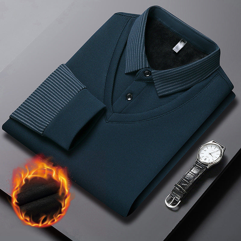 👔 50% RABATT! 🔥 Gestreiftes Revers Fake Zweiteiliges Hemd – Innovatives Design, Bügelfrei & Vielseitig Tragbar 🧶