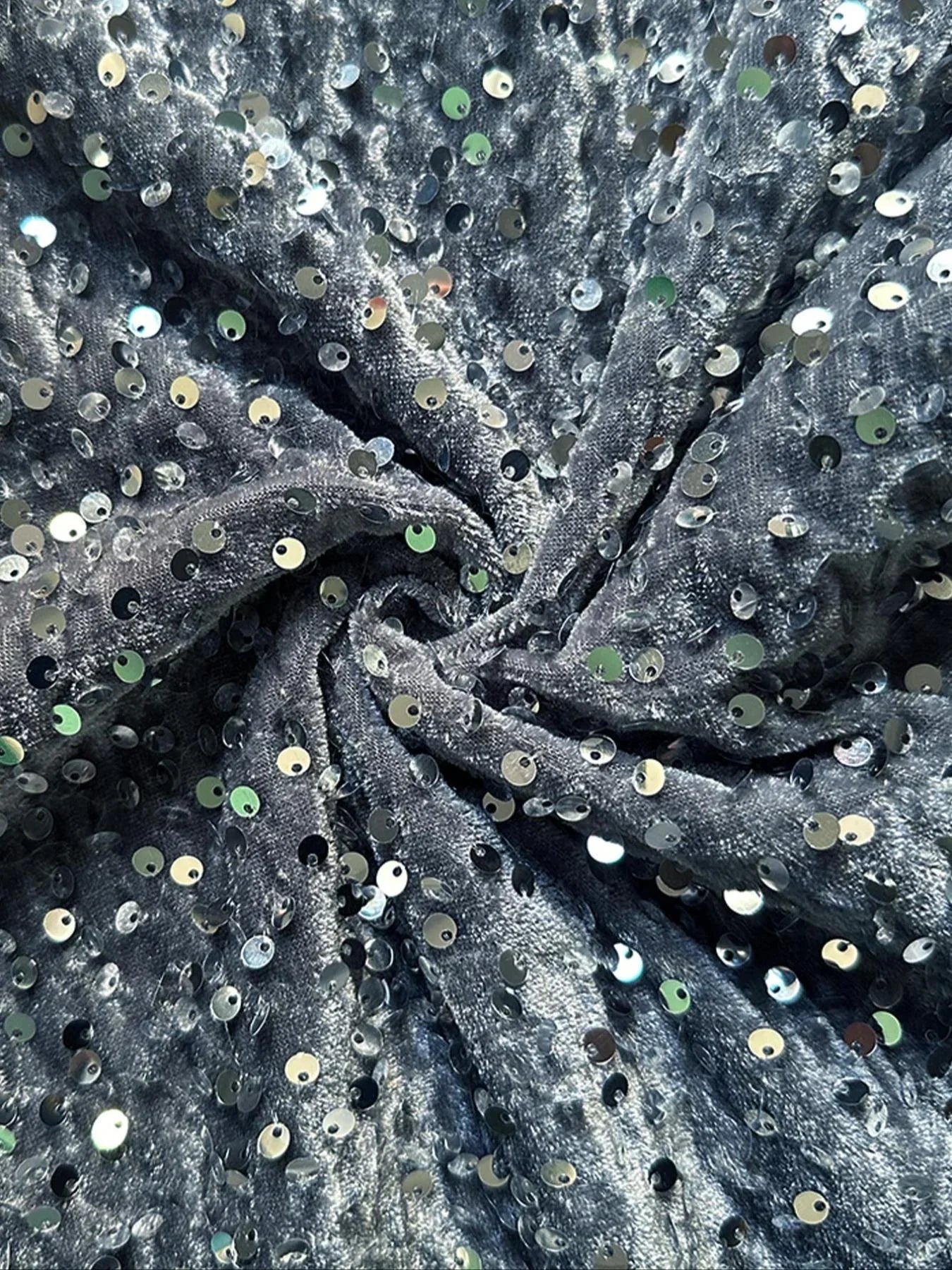 💖Damenhose mit Pailletten und weitem Bein, elastischem Bund