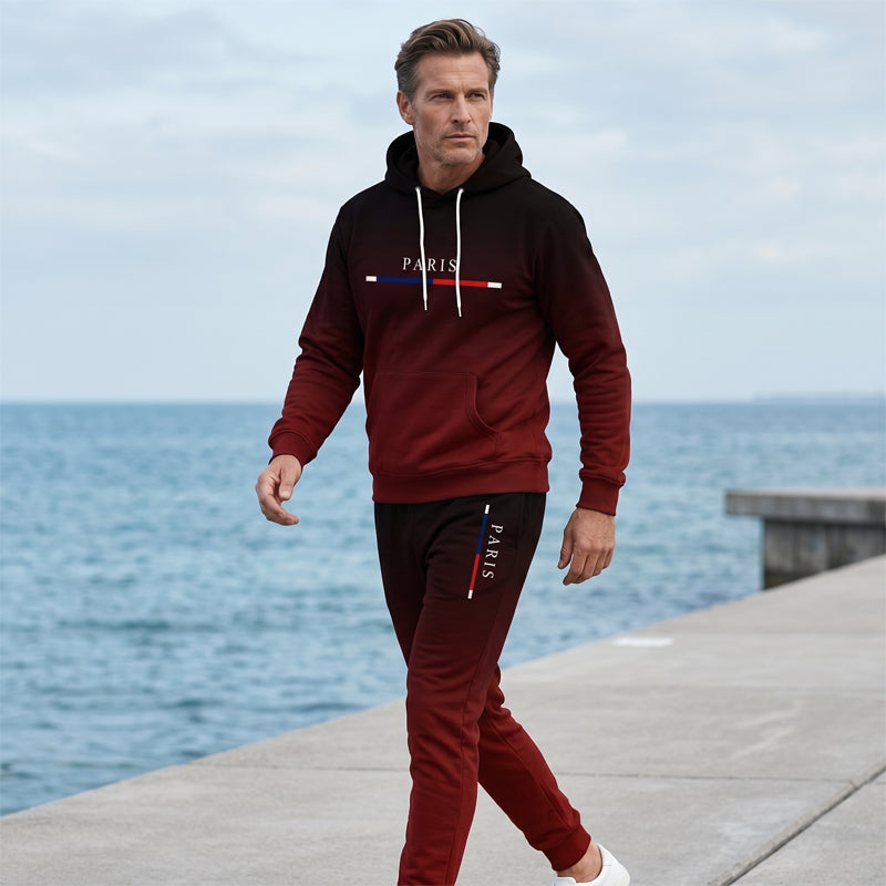 🔥 Komplett mit Hoodie & Hose — Mit Kängurutasche und Kordelzug am Bund. Perfekt für das Gym und die Straße!