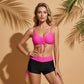 📢📢Letzter Tag 50% Rabatt!! ⏰👙Damen Bikini Set – Kordel-Top & Boyshorts, Verschiedene Designs🩱 Für Strand & Pool