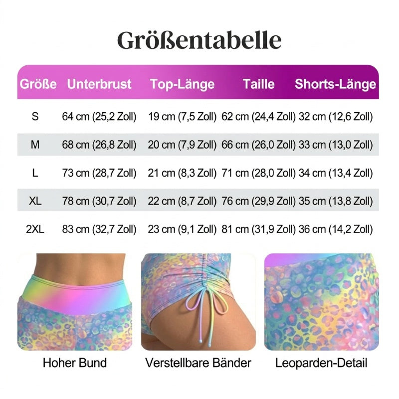 📢📢Letzter Tag 50% Rabatt!! ⏰👙Damen Bikini Set – Kordel-Top & Boyshorts, Verschiedene Designs🩱 Für Strand & Pool