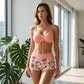 📢📢Letzter Tag 50% Rabatt!! ⏰👙Damen Bikini Set – Kordel-Top & Boyshorts, Verschiedene Designs🩱 Für Strand & Pool