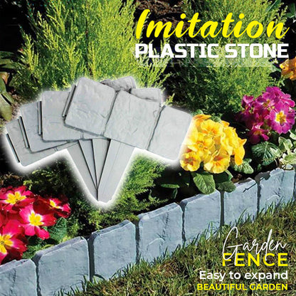 🏡 50 % RABATT! 🌿 Gartenzaun aus Kunststein – einfach zu montieren, erweiterbar und naturgetreu ✨
