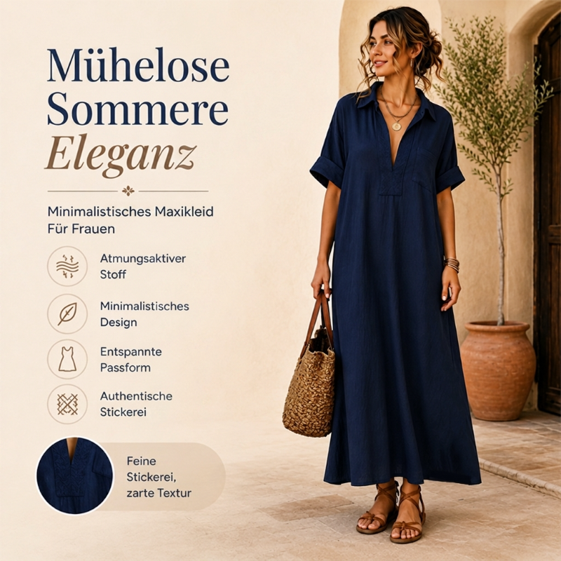👗 50% RABATT!✨ Zeitloses Kleid in gedeckten Farben – klare Linienführung, weich fallender Stoff, passt zu jedem Anlass – von morgens bis abends