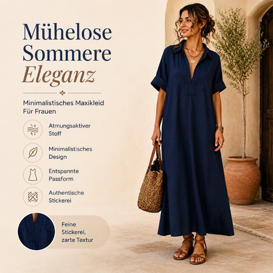 👗 50% RABATT!✨ Zeitloses Kleid in gedeckten Farben – klare Linienführung, weich fallender Stoff, passt zu jedem Anlass – von morgens bis abends