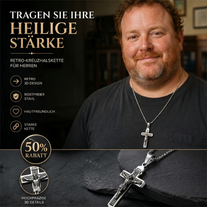 ✝️ 50 % RABATT! ⏰ Zartes, zeitloses Kreuz-Halsband – Feine Handwerkskunst, Edelstahl & dezenter Glanz – perfekt für den Alltag oder als bedeutungsvolles Geschenk 💛