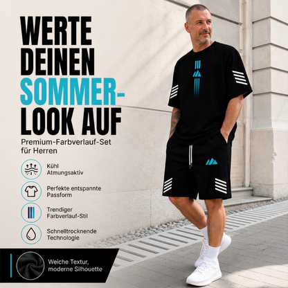 ☀️ Herren Sommer T-Shirt & Shorts Zweiteiler Set – Jetzt im Sommerausverkauf! 🔥