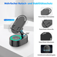 5-in-1 Handyhalterung mit kabellosem induktivem Audio-Bluetooth-Lautsprecher, 360° drehbarer LED-Halterung und universeller Lautsprecherhalterung