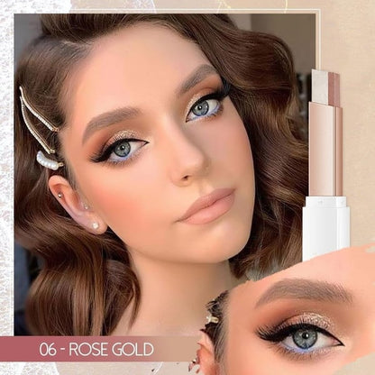 💘 Valentinstagsangebot: 50% Rabatt!💄 Zweifarbiger Lidschattenstift – Müheloser Gradient-Look in einem einzigen Strich!