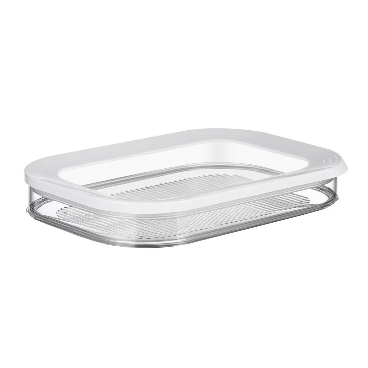 🥗 🧊 Stapelbare Frischhaltedose mit Deckel für Kühlschrank und Gefrierfach