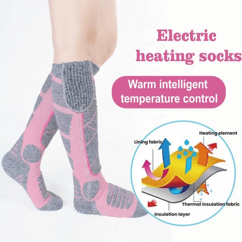 🎁Waschbare, wiederaufladbare Heizsocken für Damen und Herren
