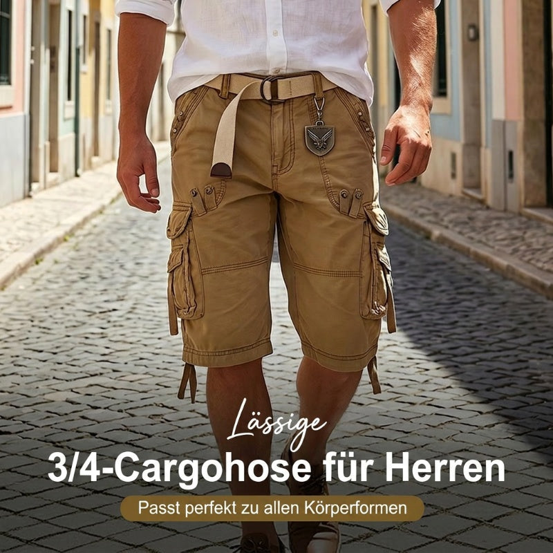 🩳 LIMITIERT: 50% RABATT & KOSTENLOSER VERSAND! 🌴 Cargo-Shorts für Herren – Perfekter Sitz 29-42, Mehrfachtaschen & Baumwollmix ✨