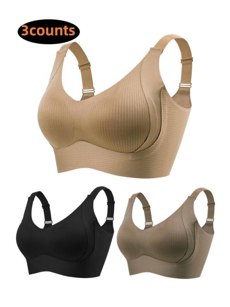 🔥50% Rabatt für begrenzte Zeit💕Gerippter Push-up-BH für Frauen, verstellbar, kabellos