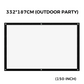 🥳WM-Modus an⚽️💥60% RABATT! 🎬FALTBARE PROJEKTIONSLEINWAND - 120 Zoll Mattierte Oberfläche, Leicht & Wasserdicht, Perfekt für Heimkino und Outdoor-Camping 🏕️🌟