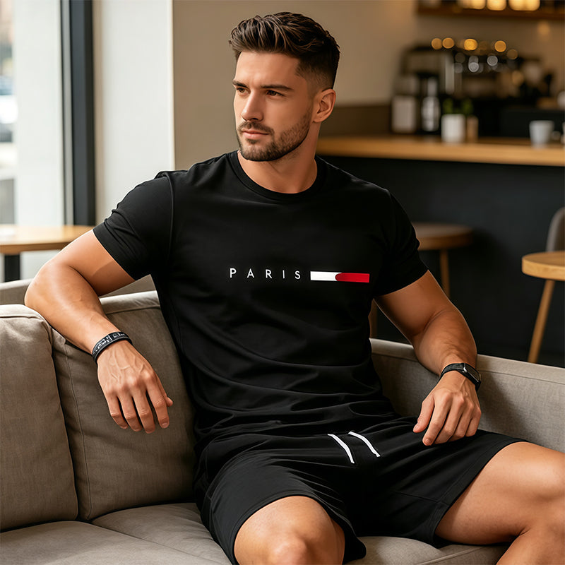 👕 50% RABATT! 🩳 2-teiliges Set aus bedrucktem Oberteil & Shorts für Herren – Leicht & atmungsaktiv – Perfekt für Strand, Urlaub oder heiße Sommertage – lässiger Look mit Komfort ☀️