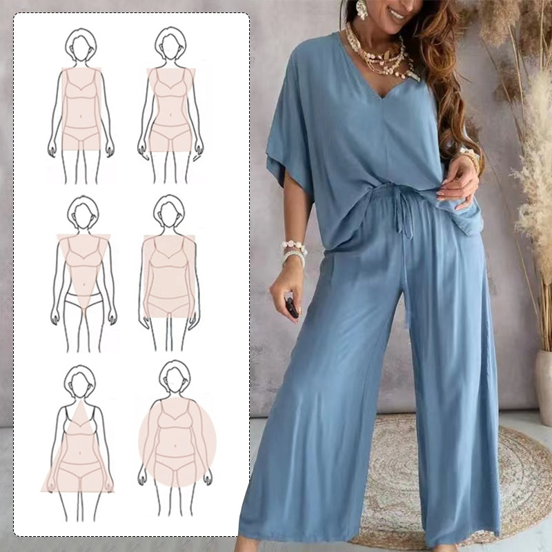 ✨Meisjesachtig effen kleur los casual pak | Slank en lang × Universele draagformule 👚👖