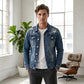 🔥Herren-Freizeit-Denimjacke im Used-Look mit Vintage-Wäsche