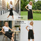 🌞 Sommerneuheiten – Jetzt bis zu 50% sparen! 💰Damen 5/8-Caprihose mit Gummibund – bequem, atmungsaktiv & vielseitig